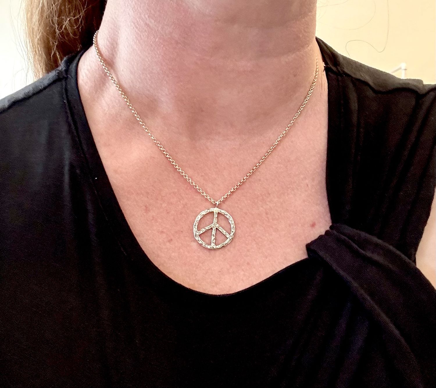 Gai Russo Peace Necklace Sterling Silver