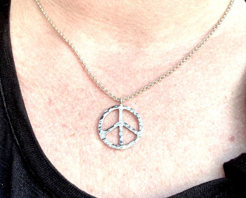Gai Russo Peace Necklace Sterling Silver