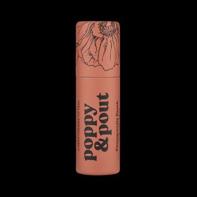 Poppy &amp; Pout Lip Balm - Pomegranate Peach