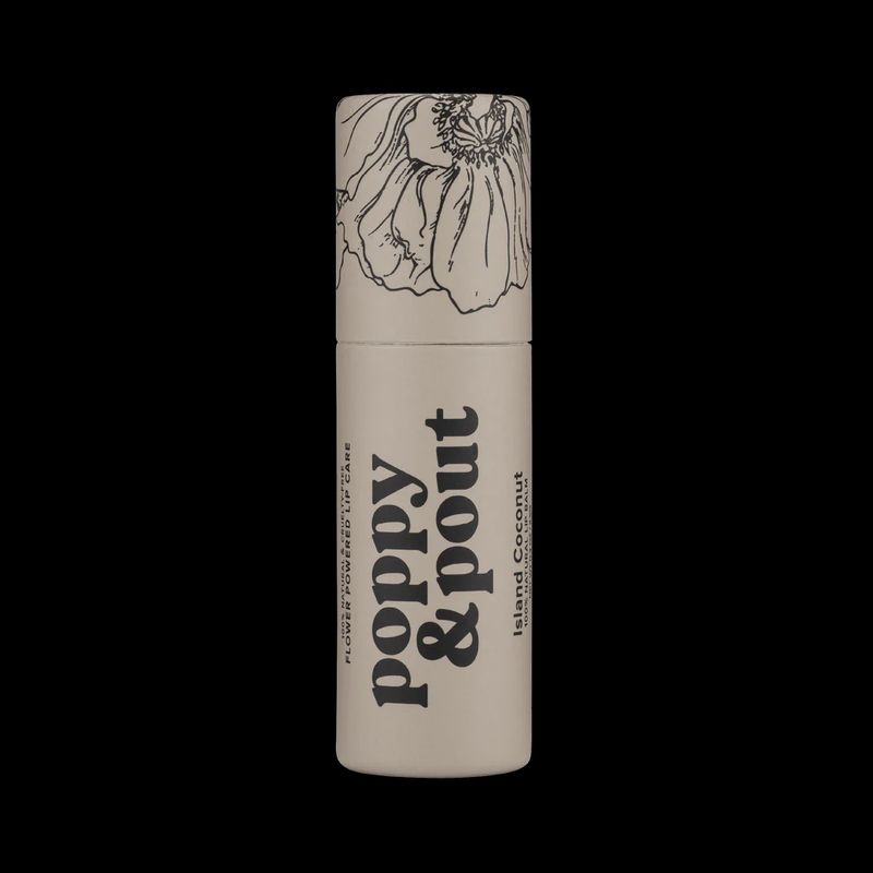 Poppy &amp; Pout Lip Balm - Island Coconut
