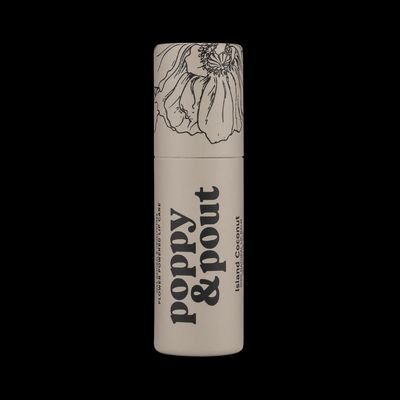 Poppy &amp; Pout Lip Balm - Island Coconut