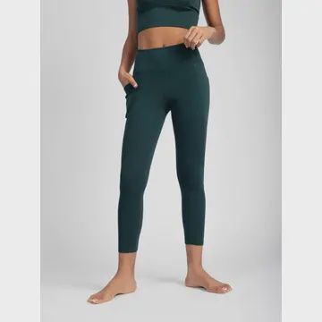 Happy Earth Organic Crop Leggings, Colour: Monstera, Size: S