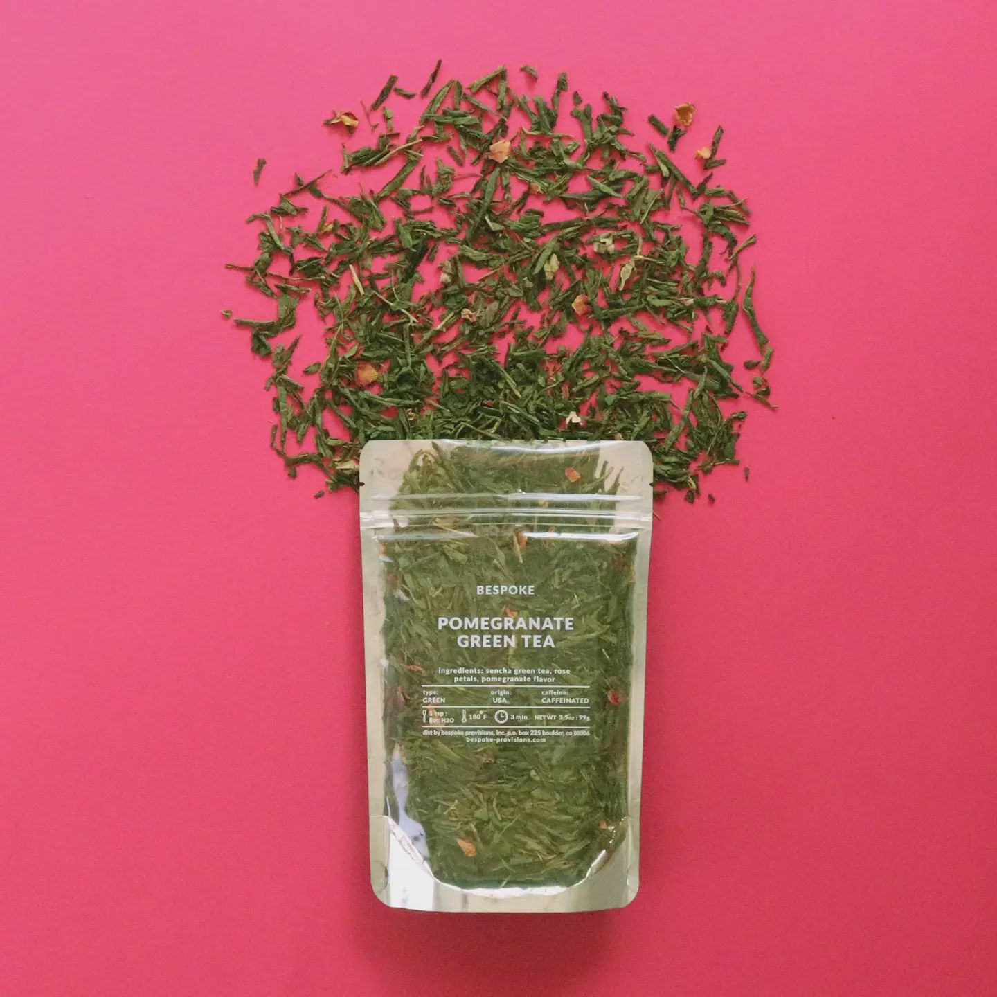 Bespoke Provisions Pomegranate Green Tea