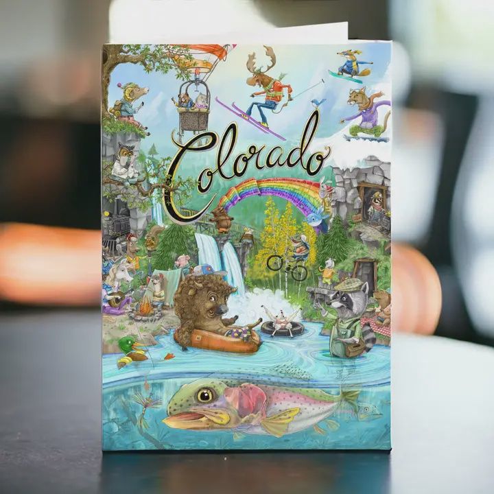 Mark Ludy Art Books &amp; Games Colorful Colorado Greeting Card