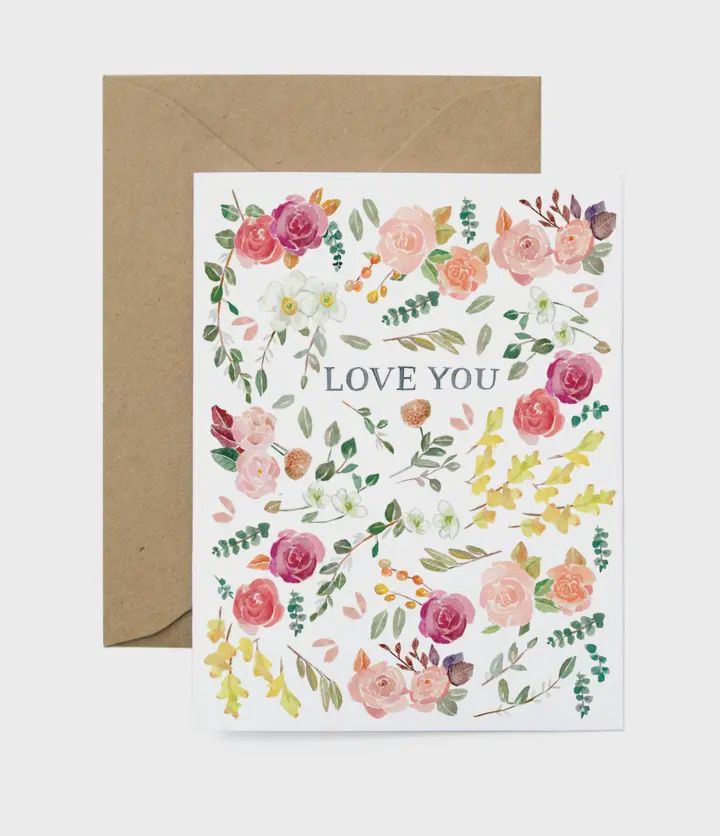 Lana's Shop Love You Roses Greeting Card