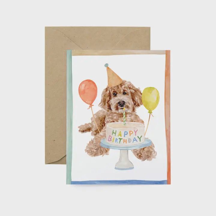 Lana's Birthday Dog Greeting Card