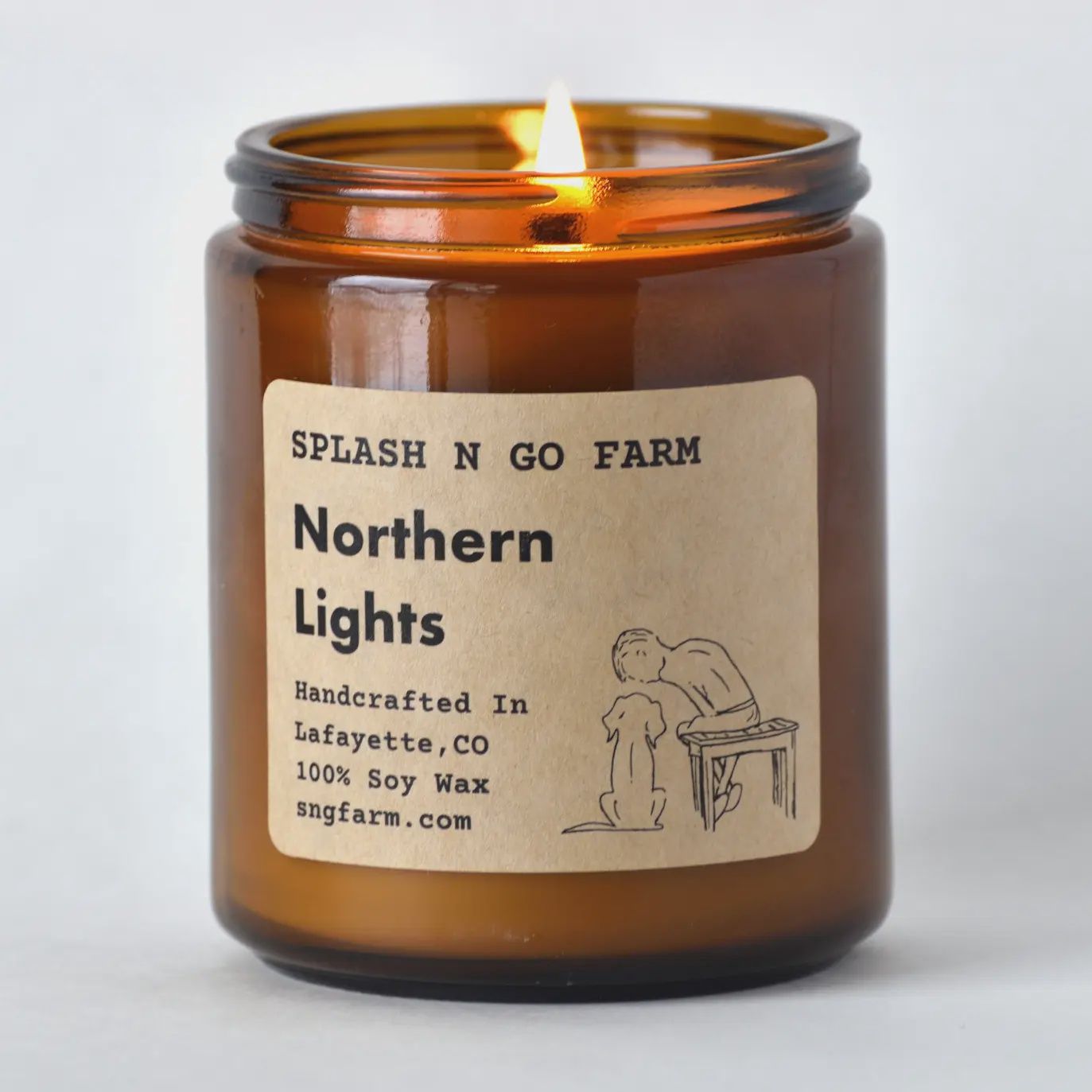 Splash N Go Farm Northern Lights Soy Candle | 8 Oz