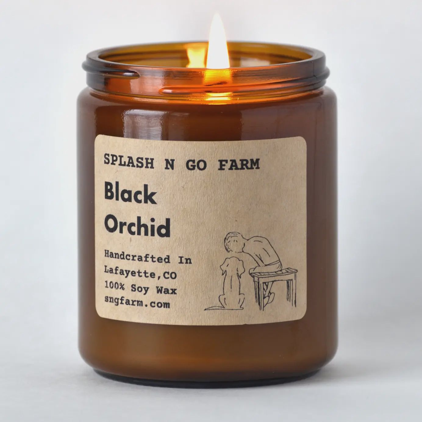 Splash N Go Black Orchid Candle