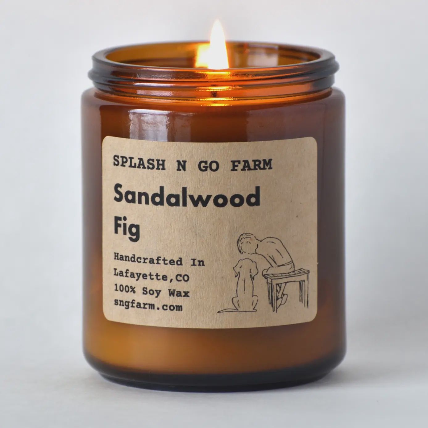 Splash N Go Sandalwood Fig Soy Candle