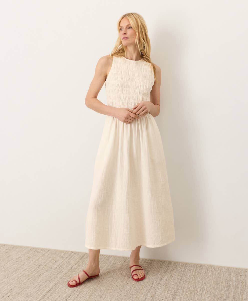 Pact Coastal Dress Cream Xs