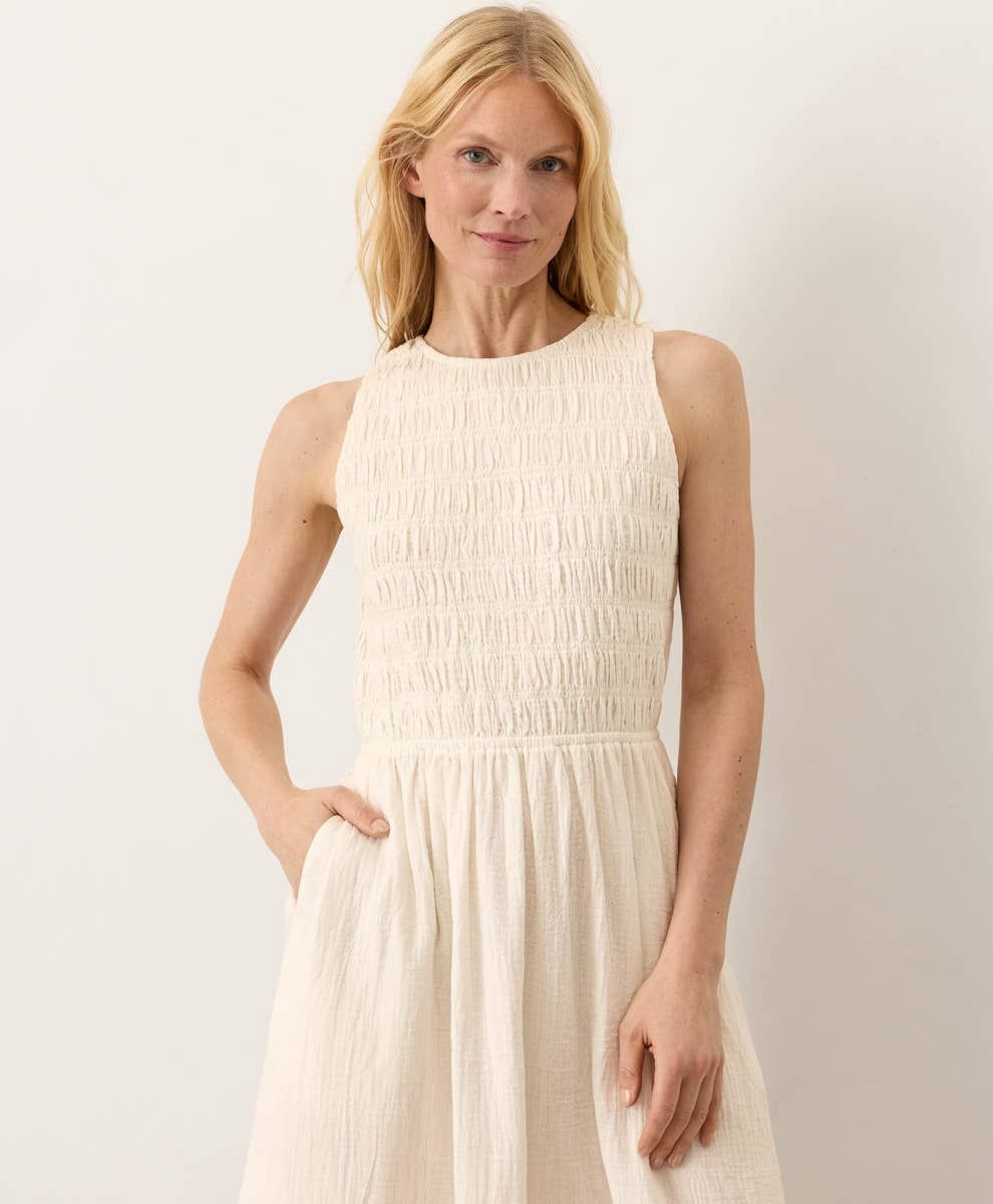 Pact Coastal Dress Cream Xs