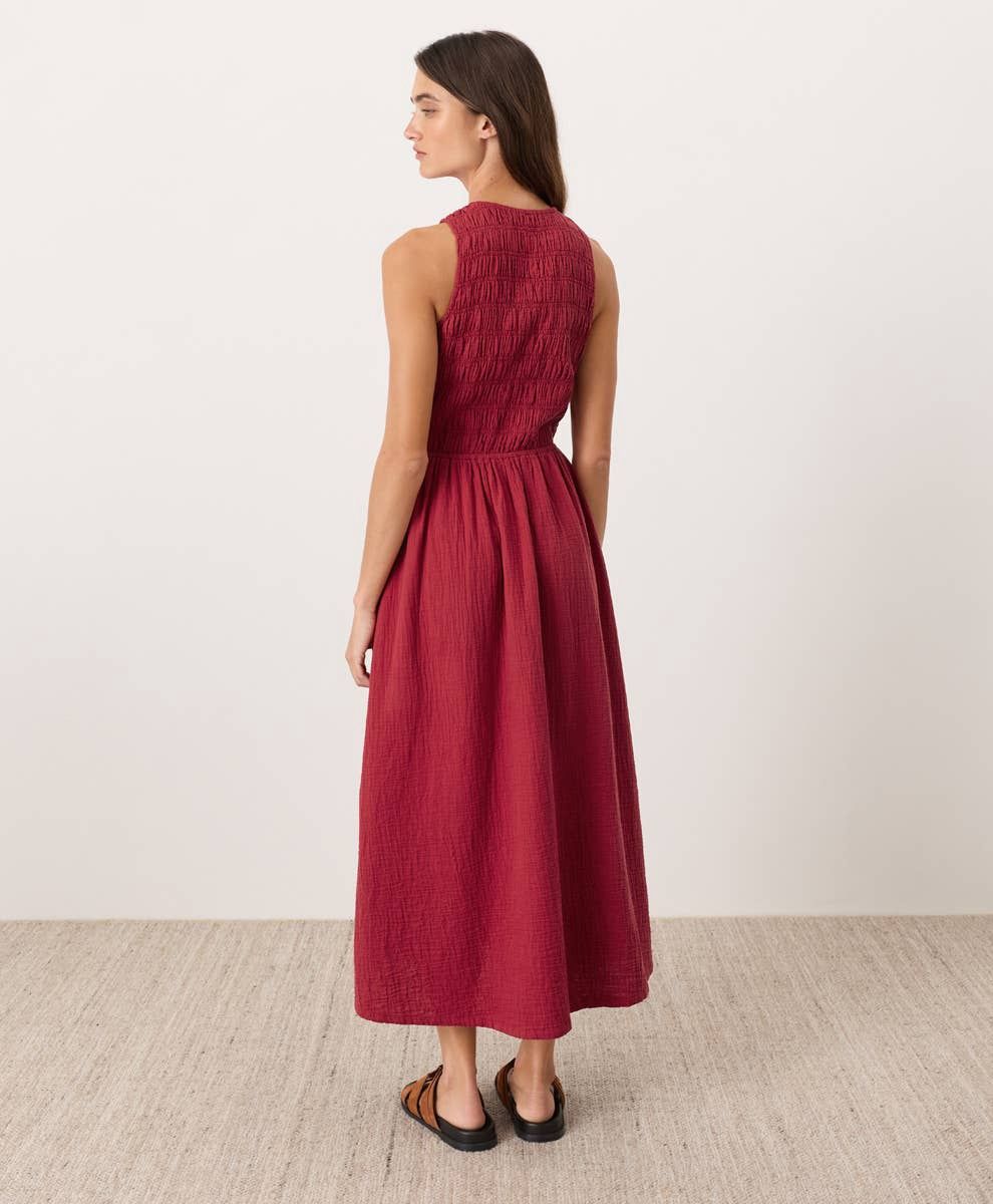 Pact Costal Dress Poppy M