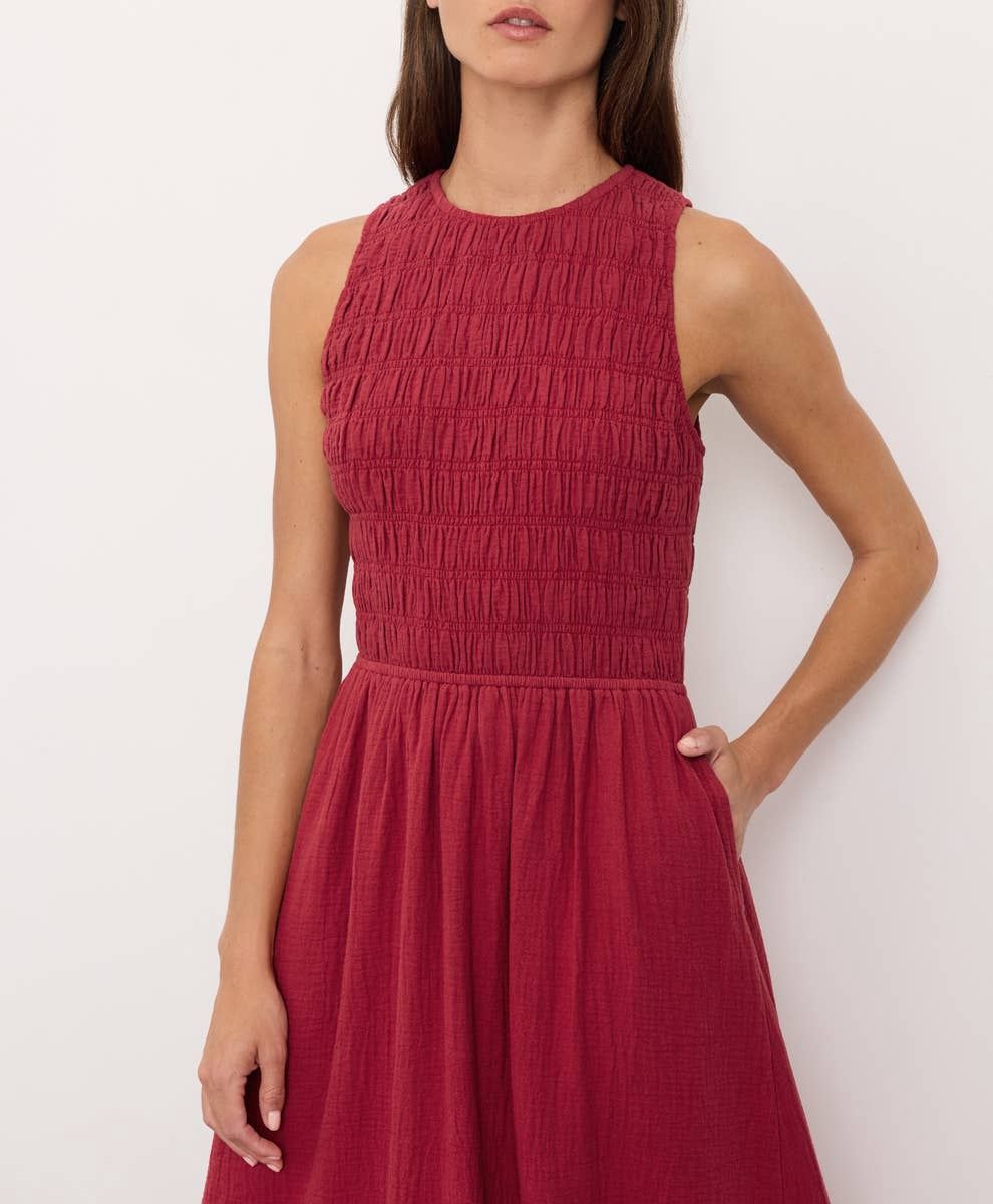 Pact Costal Dress Poppy M