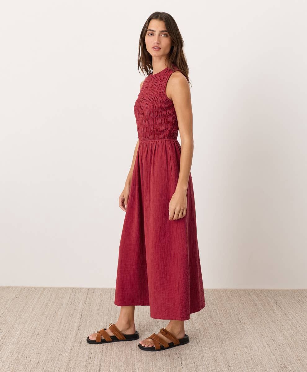 Pact Costal Dress Poppy M