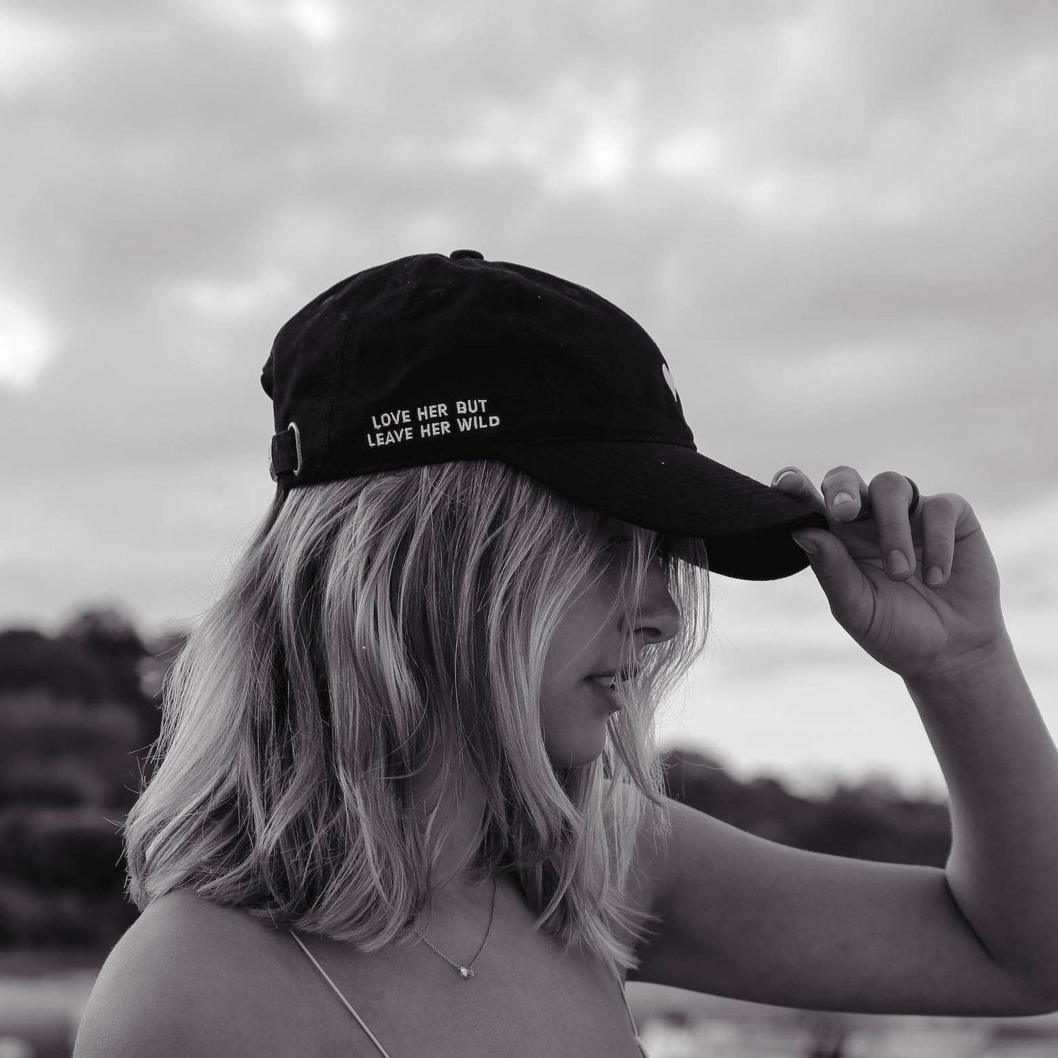 Atticus Poetry Embroidered Heart Dad Hat Black