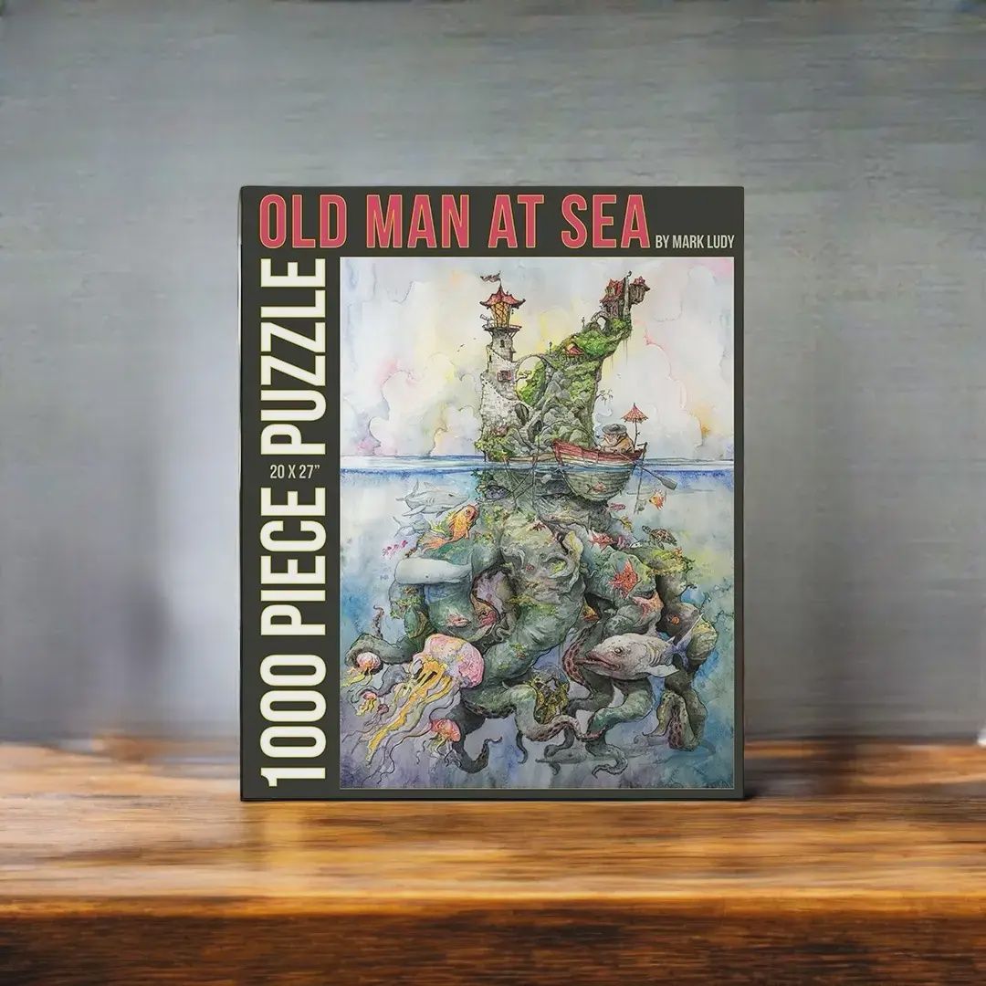 Mark Ludy Art Puzzle Old Man At Sea
