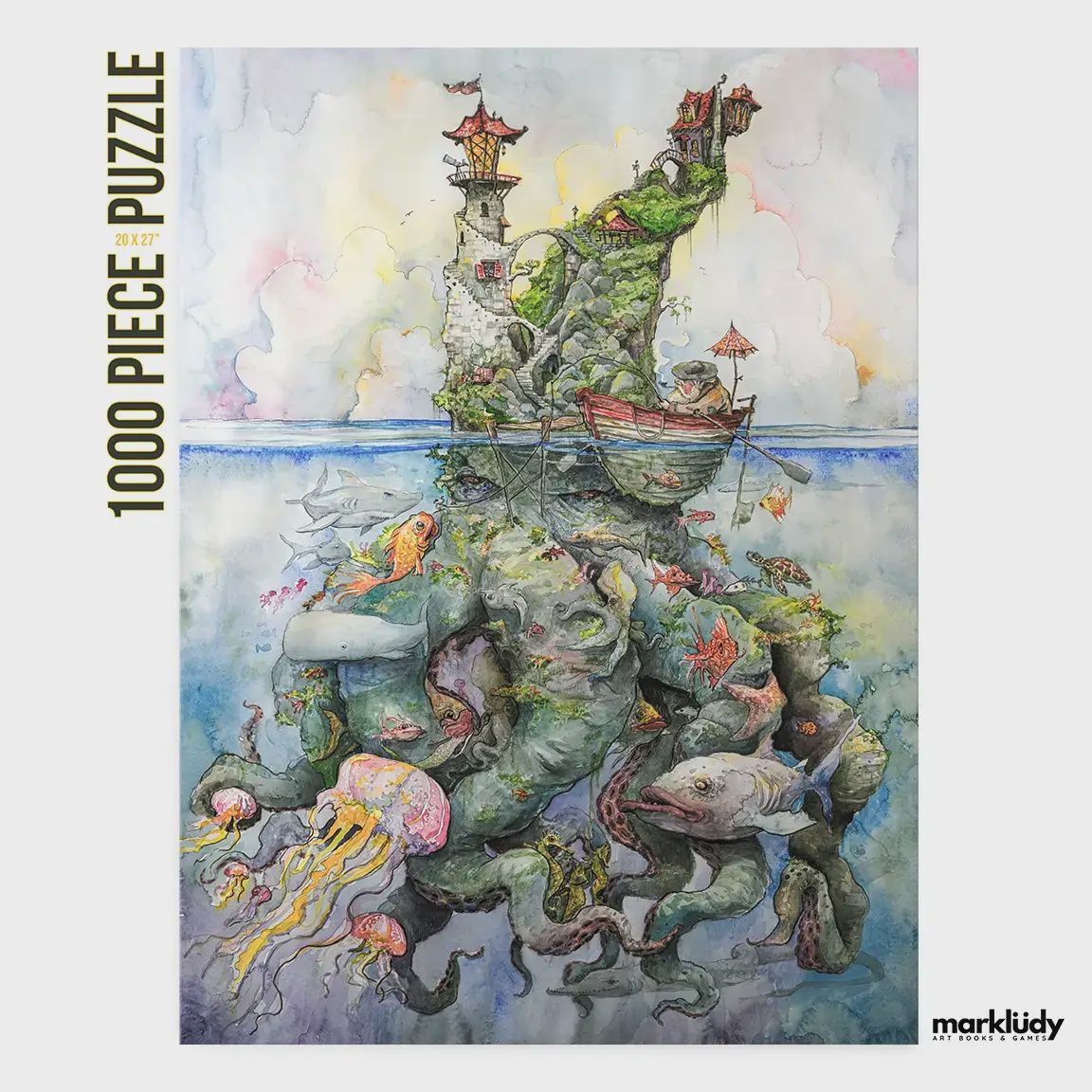 Mark Ludy Art Puzzle Old Man At Sea