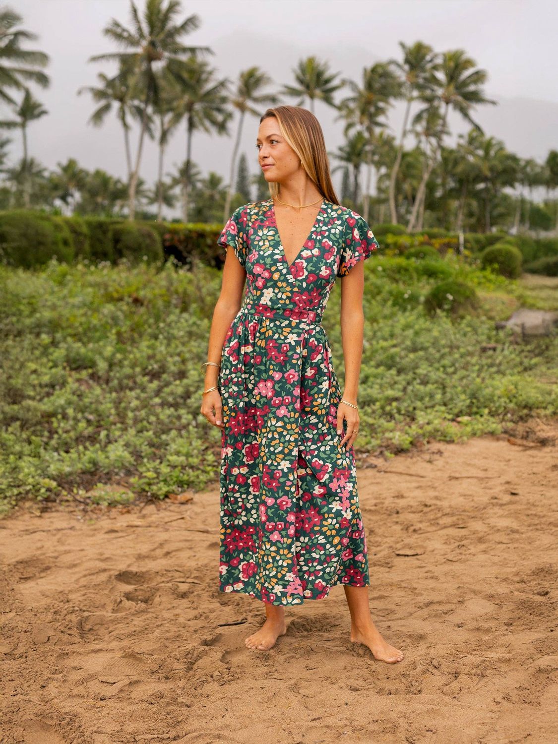 Happy Earth Isla Dress Wildflowers
