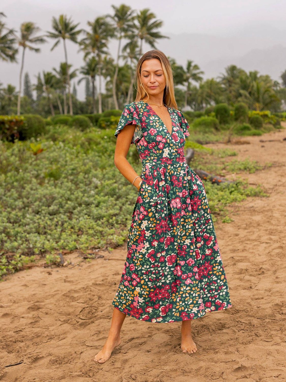 Happy Earth Isla Dress Wildflowers