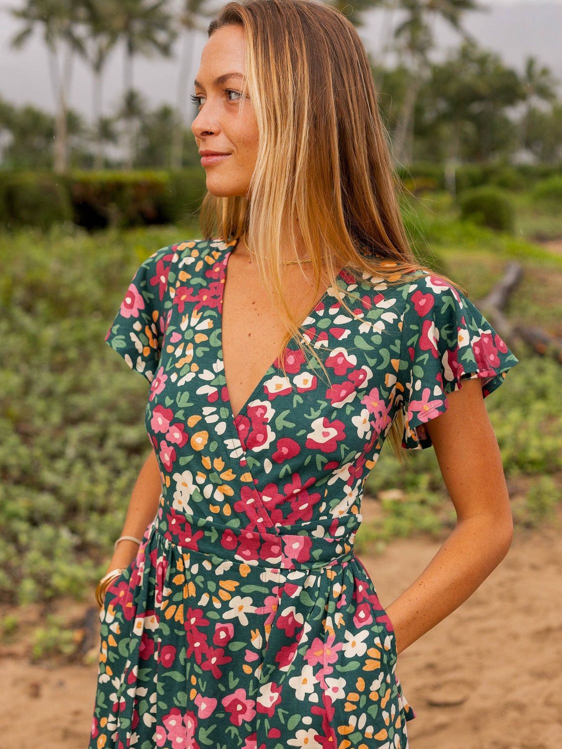 Happy Earth Isla Dress Wildflowers