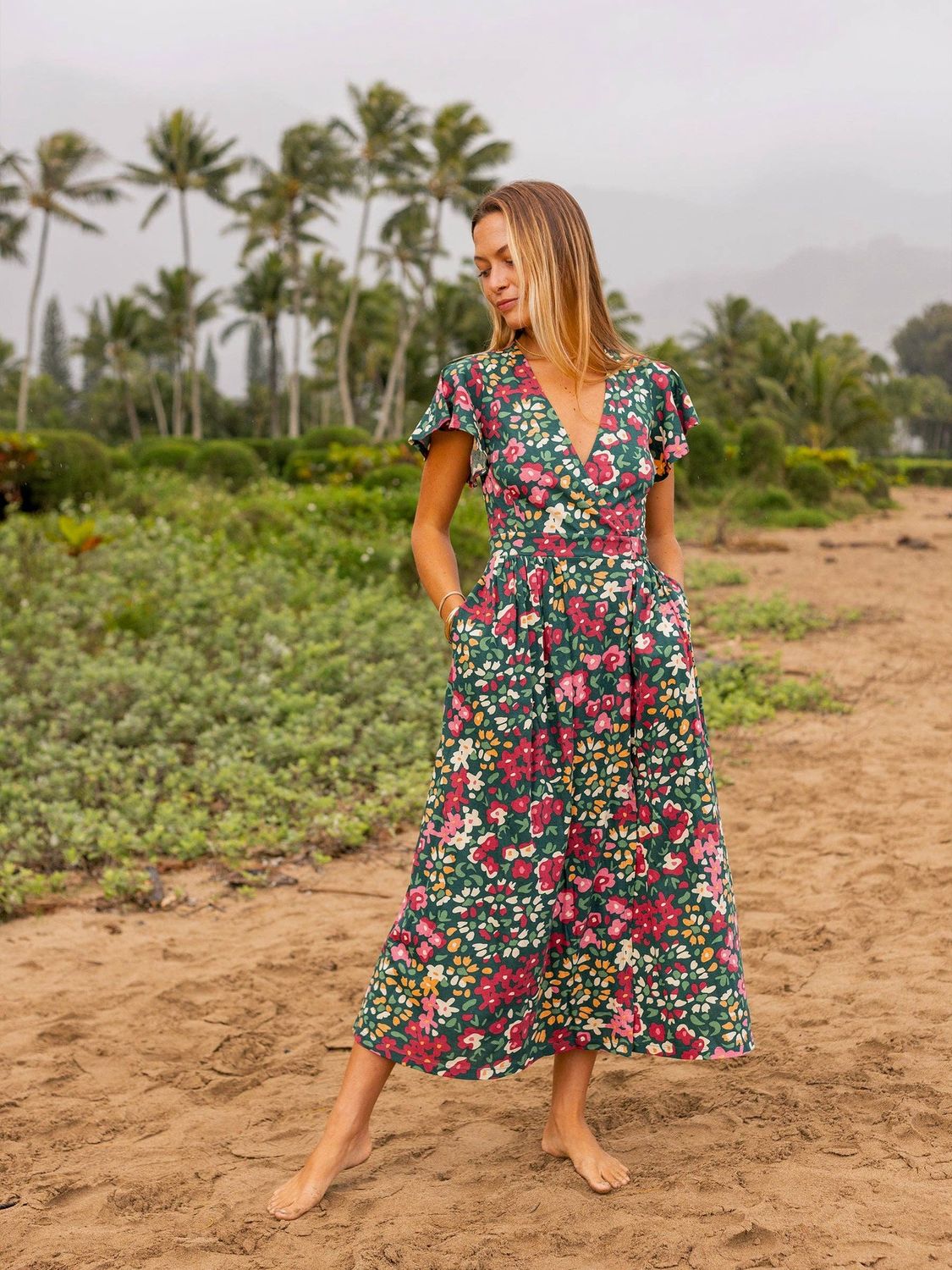 Happy Earth Isla Dress Wildflowers