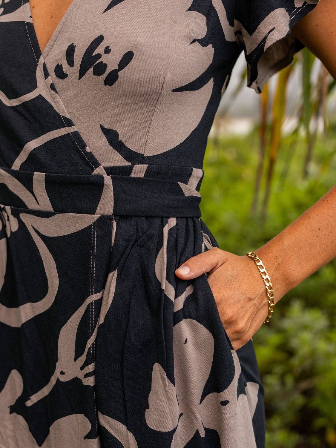 Happy Earth Isla Dress Moonflowers