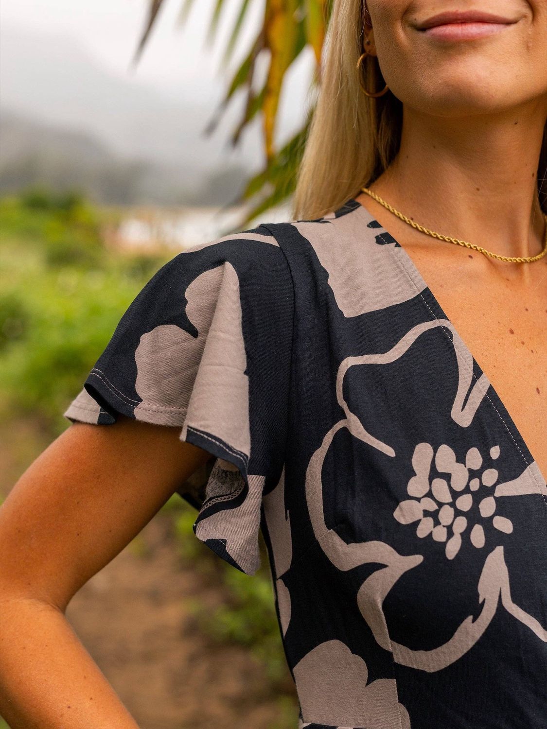 Happy Earth Isla Dress Moonflowers