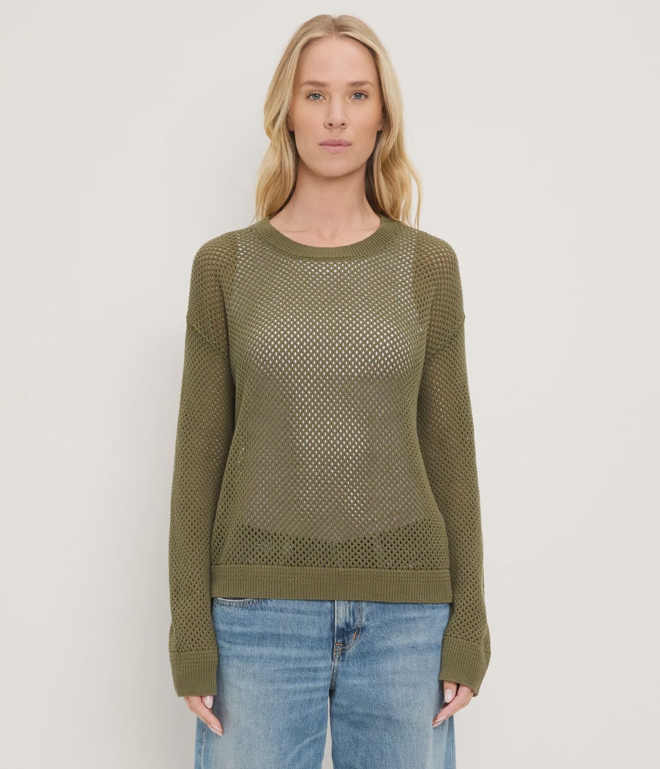 Michael Stars Sara Mesh Stitch Pullover