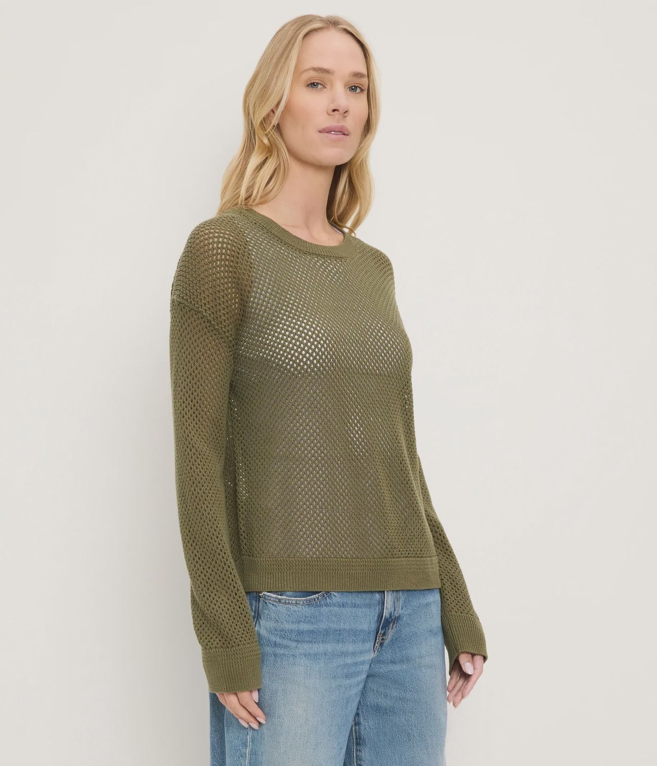 Michael Stars Sara Mesh Stitch Pullover