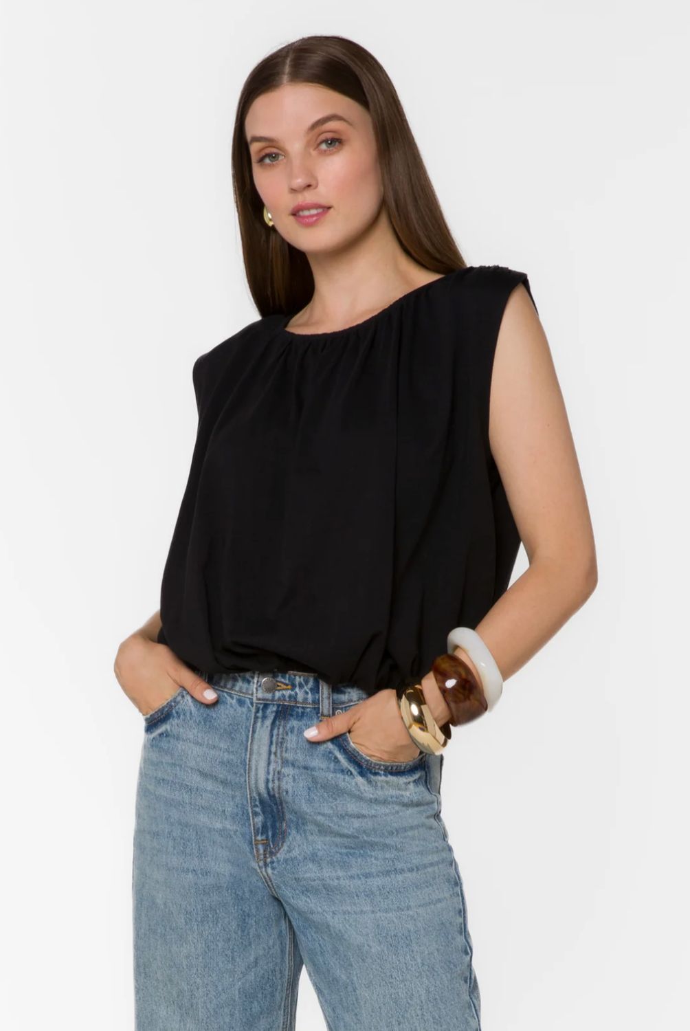 Velvet Heart Gwyn Sleeveless Bubble Top
