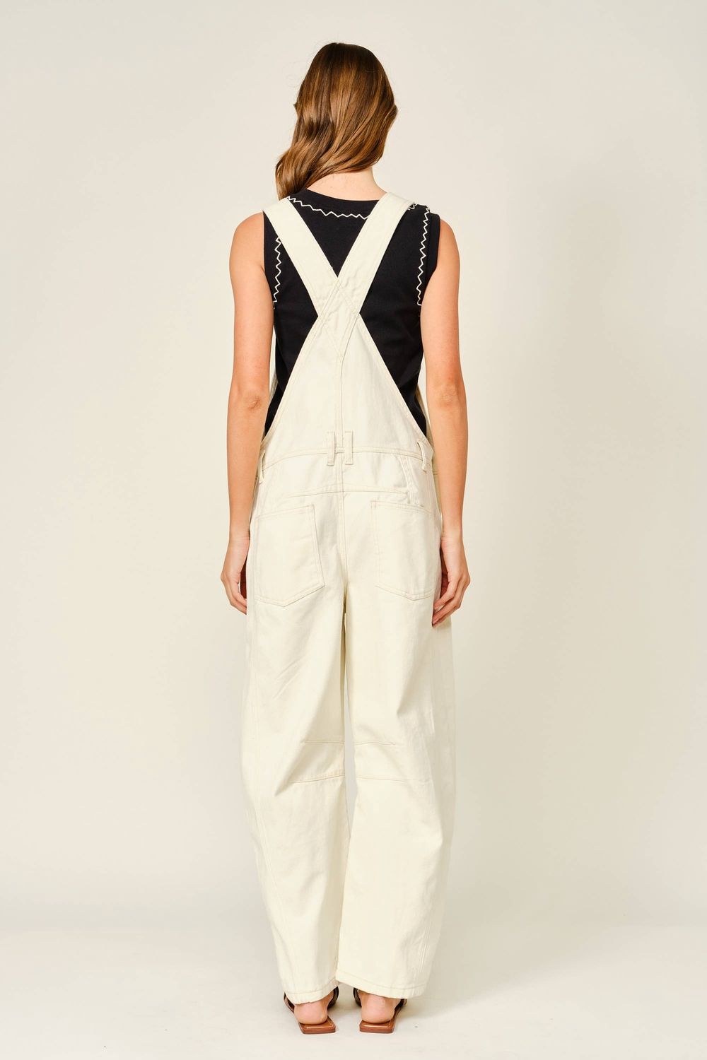 Aaron &amp; Amber Cut Out Embroidered Jumpsuit