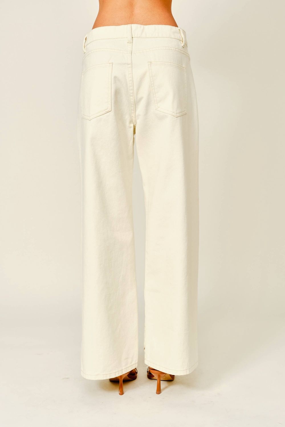 Aaron &amp; Amber Cut Out Embroidered Pants