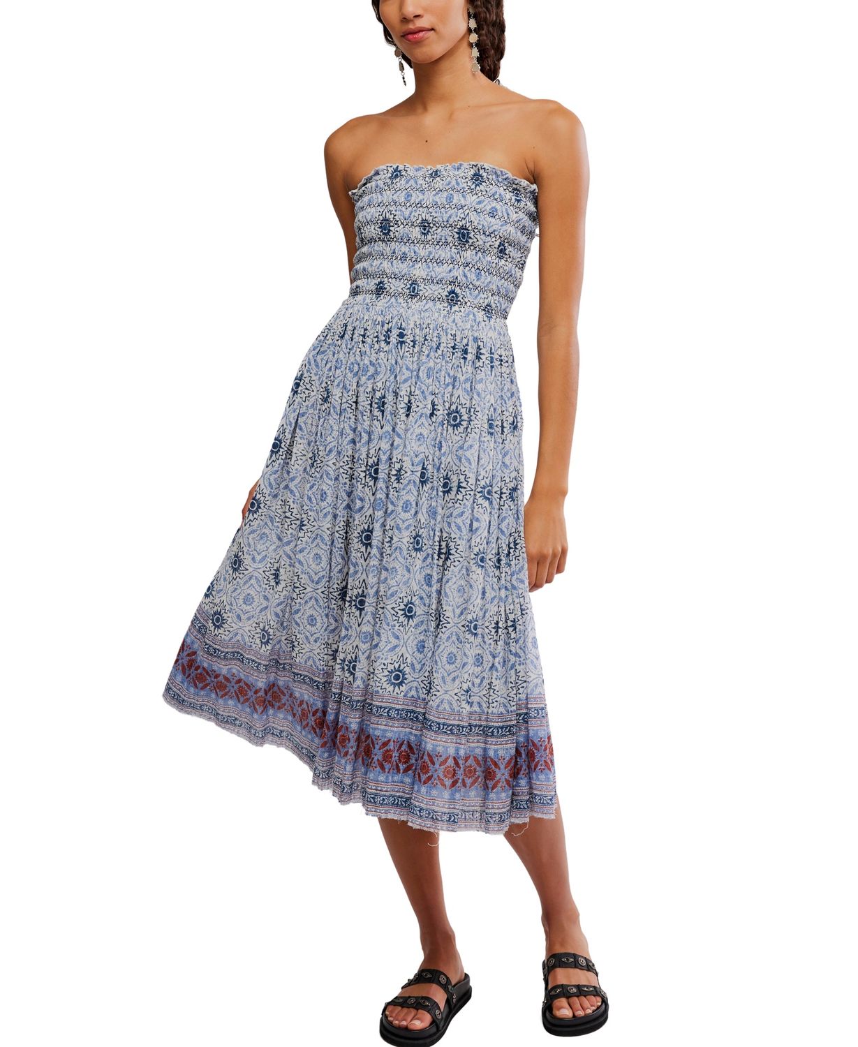 Free People Ravenna Printed Maxi Skirt