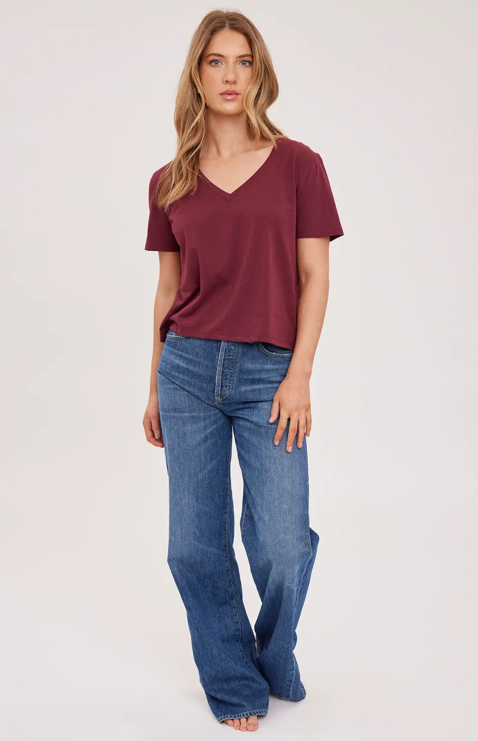Gentle Fawn Lucy V Neck Tee