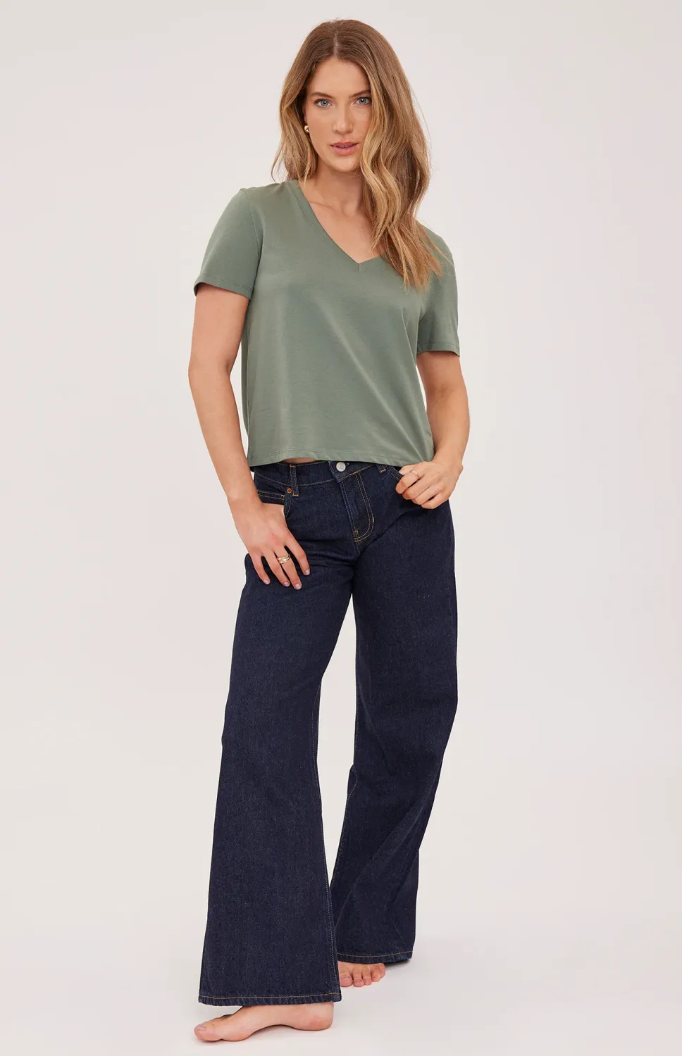 Gentle Fawn Lucy V Neck Tee