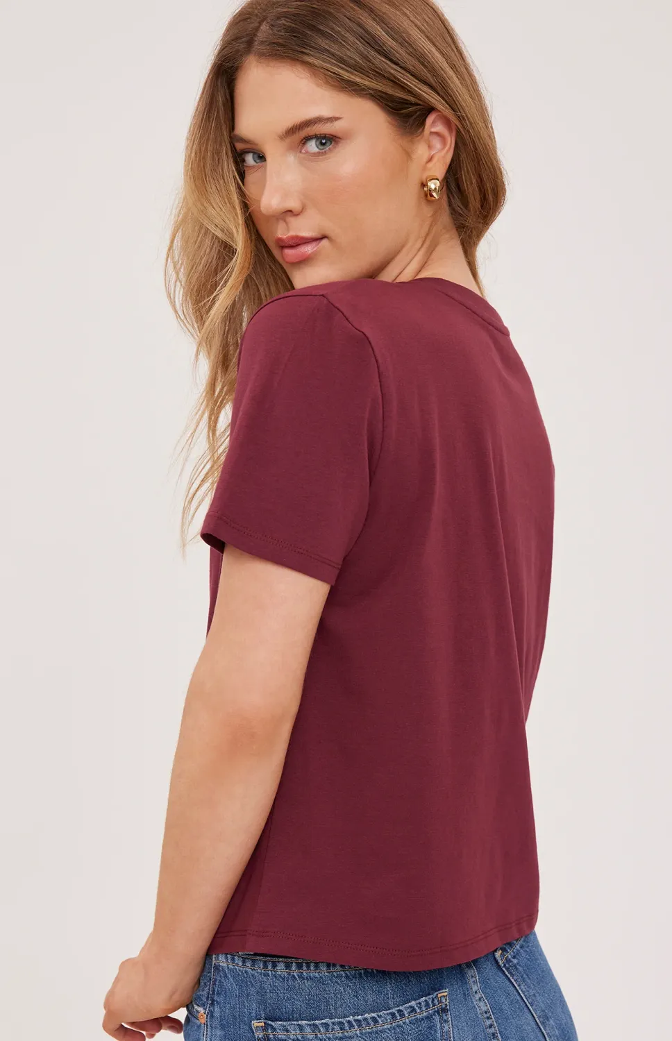 Gentle Fawn Lucy V Neck Tee
