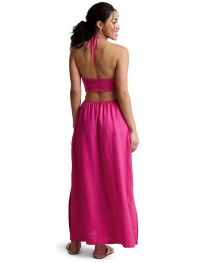 Beyond Yoga Softwash Linen Halter Dress