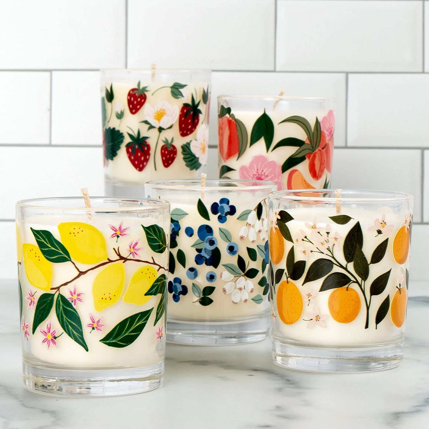 Paper Farm Press Peach Blossom Scented Soy Hand-Poured Candle