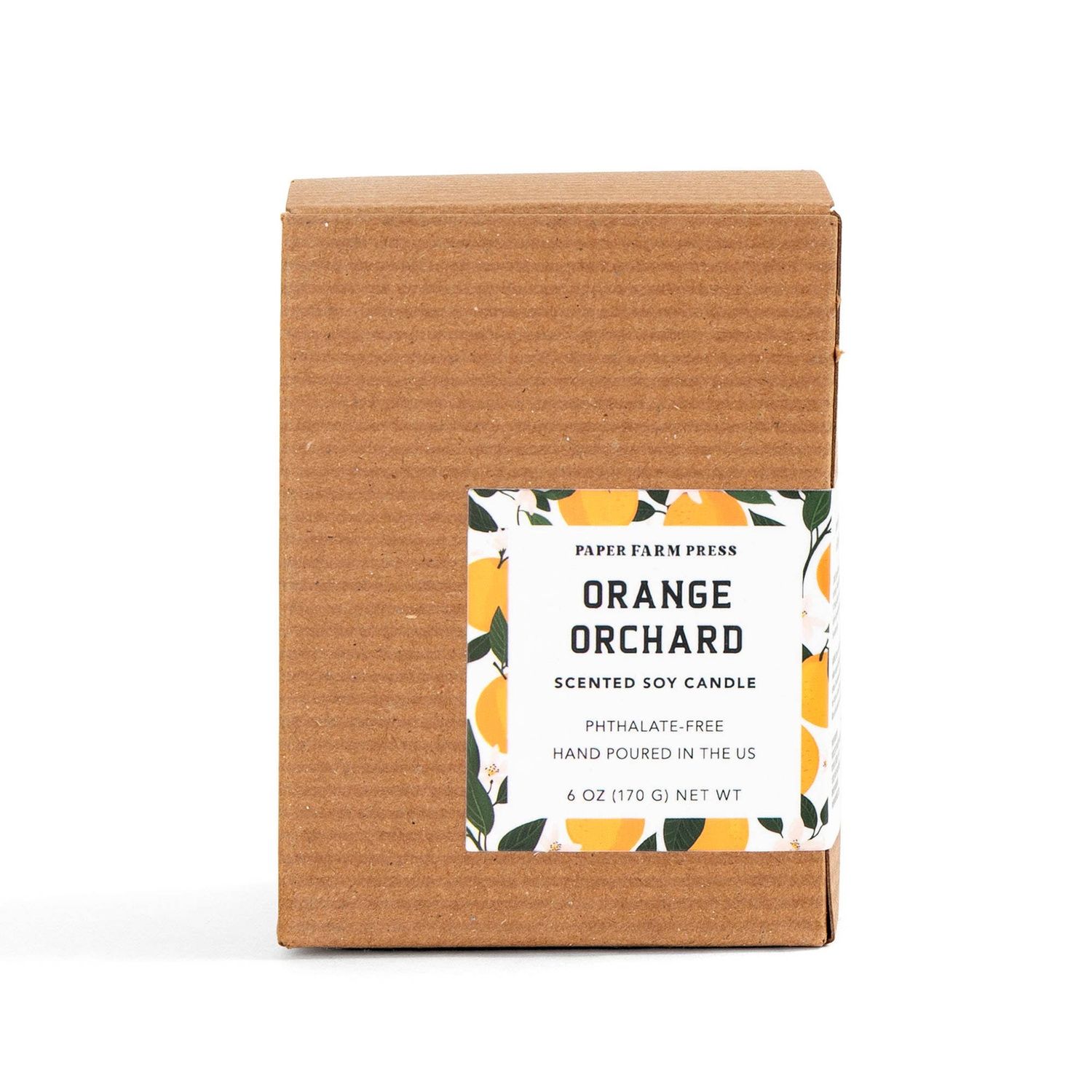 Paper Farm Press Orange Orchard Soy Candle
