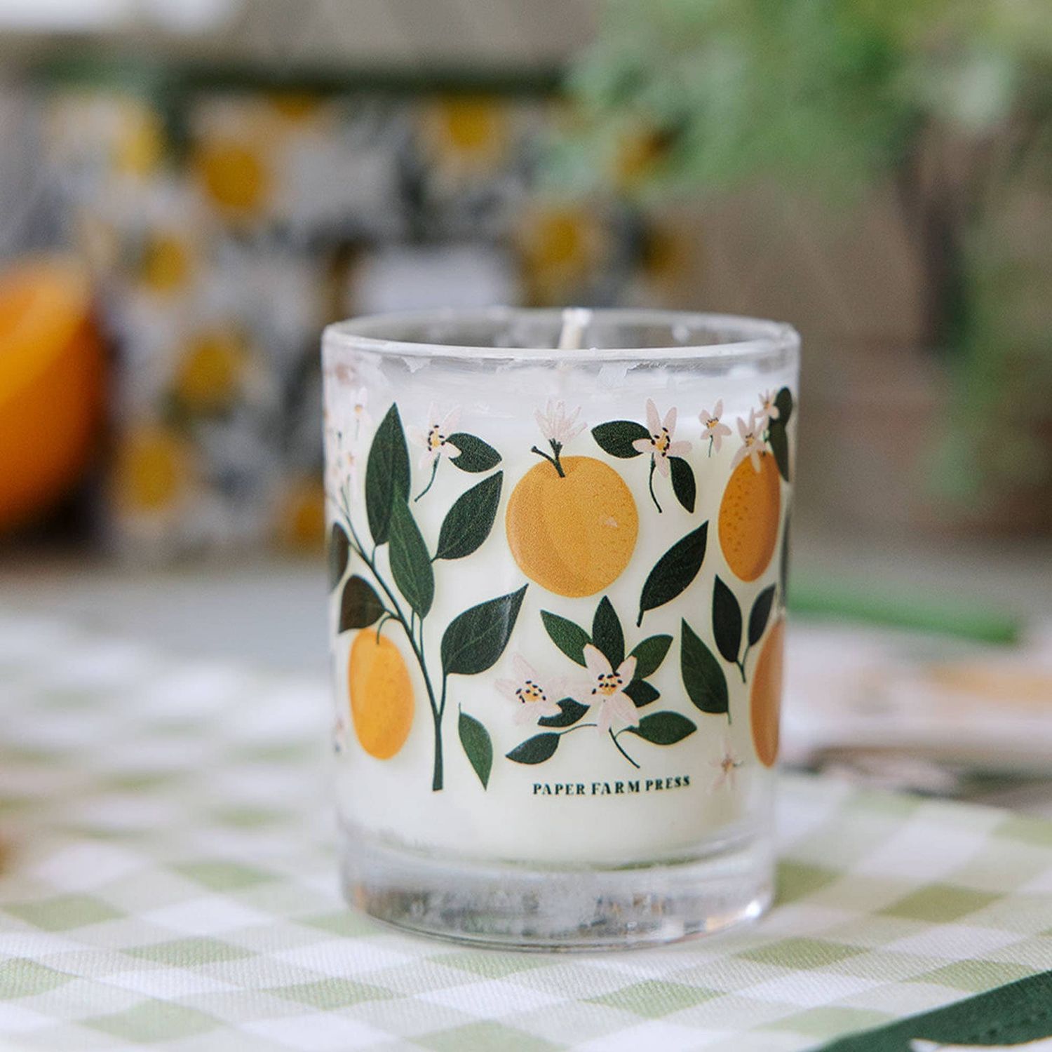 Paper Farm Press Orange Orchard Soy Candle