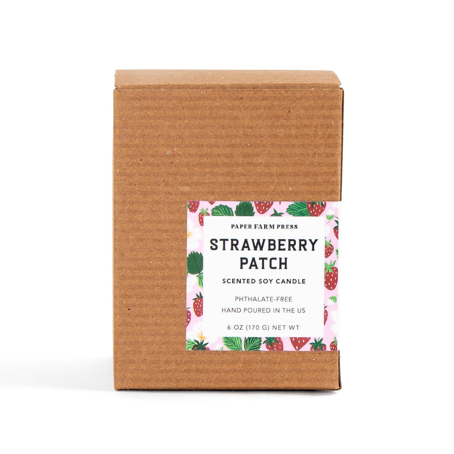 Paper Farm Press Strawberry Patch Soy Candle