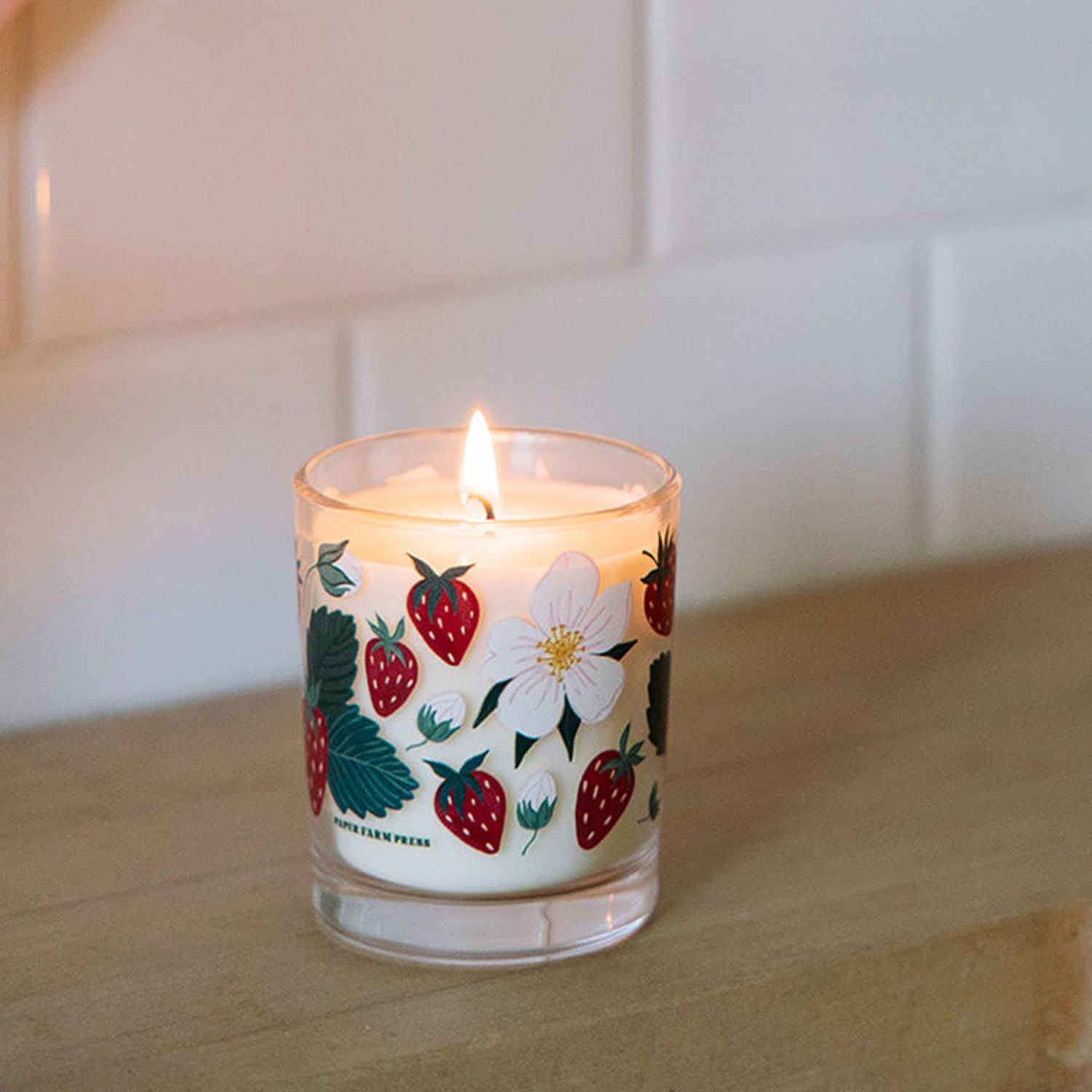 Paper Farm Press Strawberry Patch Soy Candle