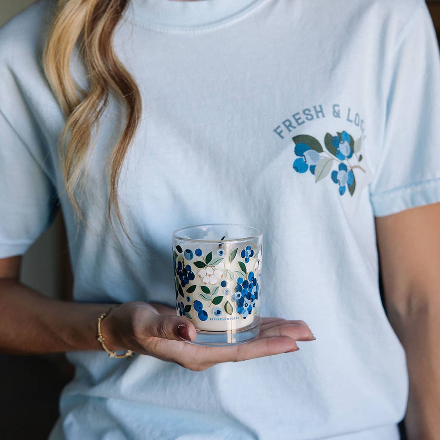Paper Farm Press Blueberry Field Soy Candle