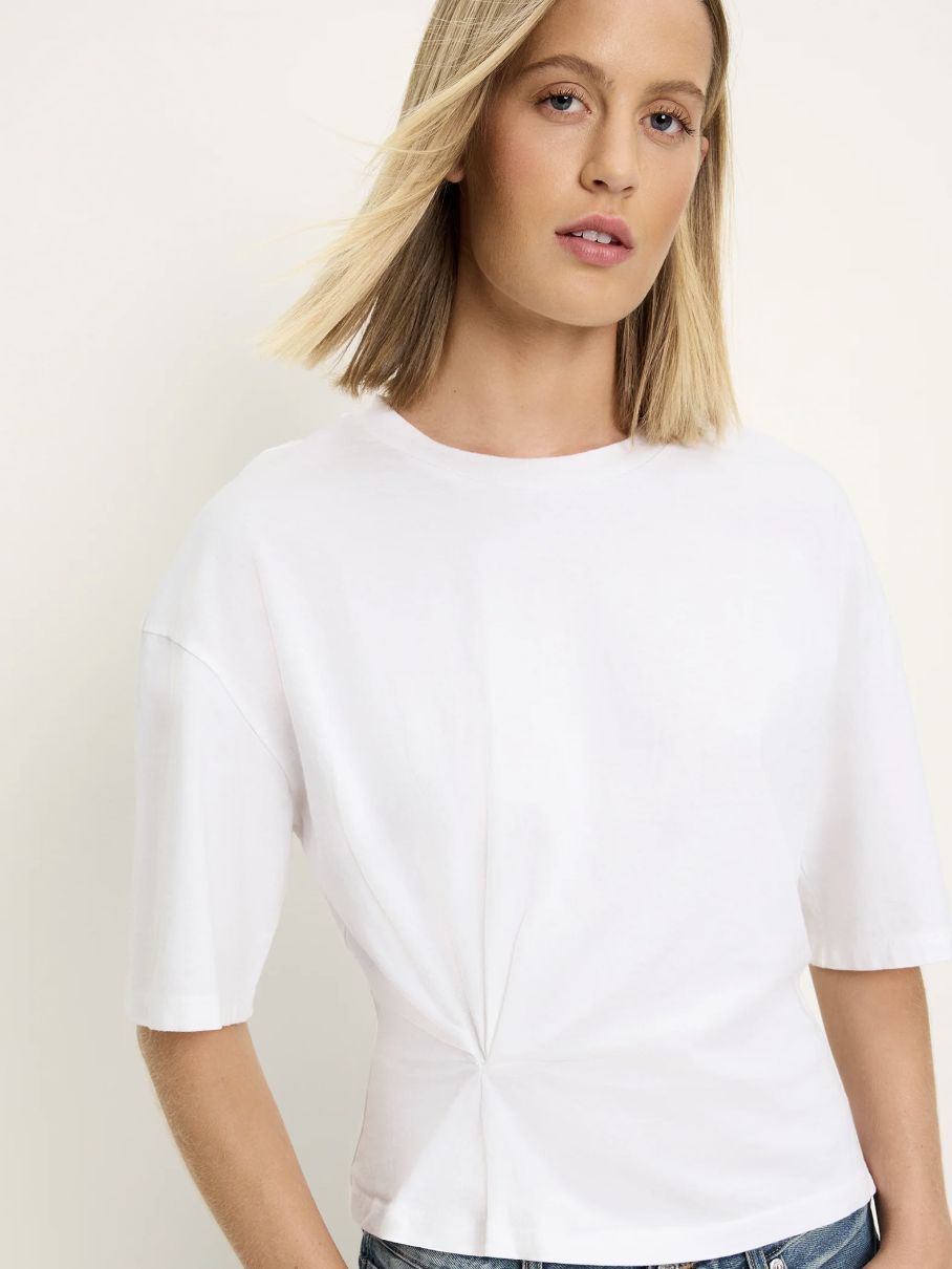 Michael Stars Zinnia Side Pleated Tee