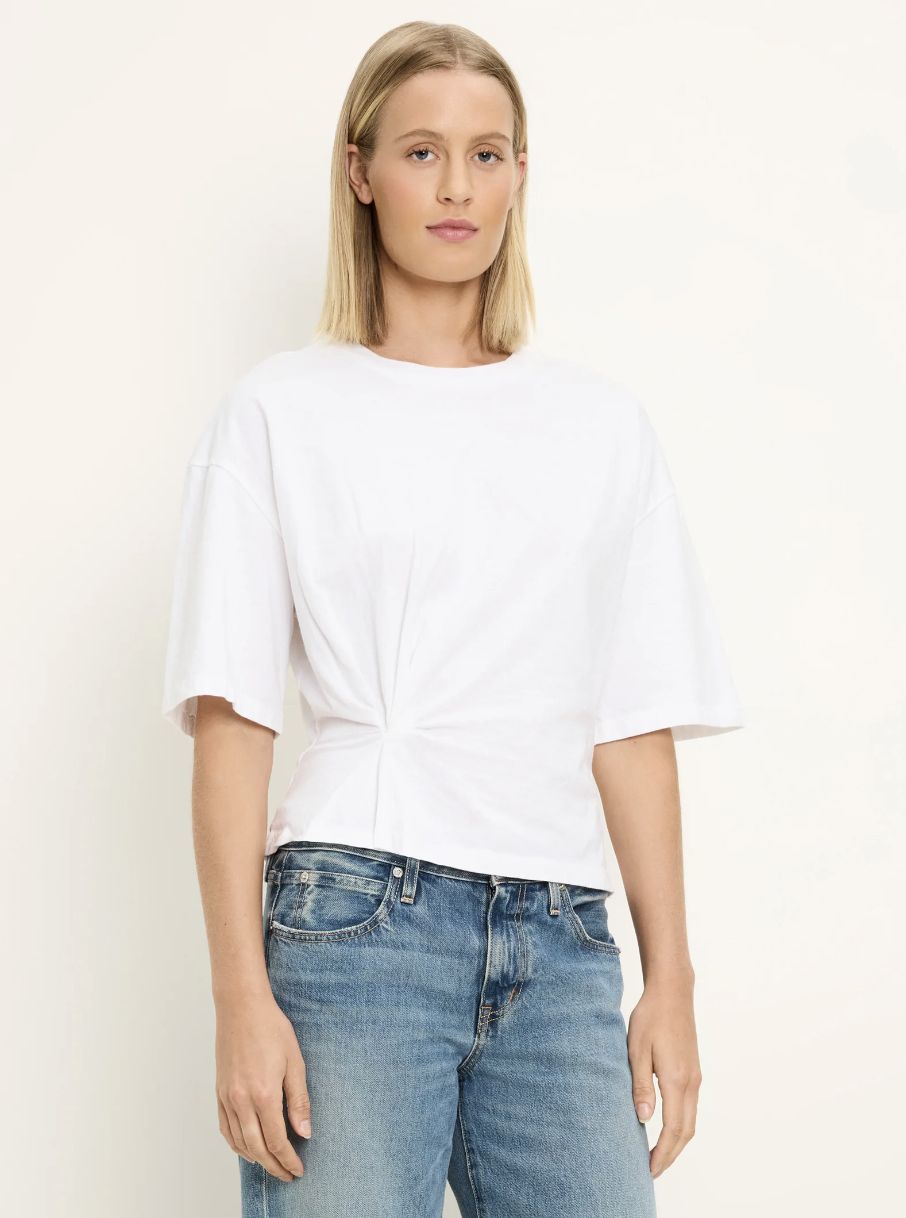 Michael Stars Zinnia Side Pleated Tee