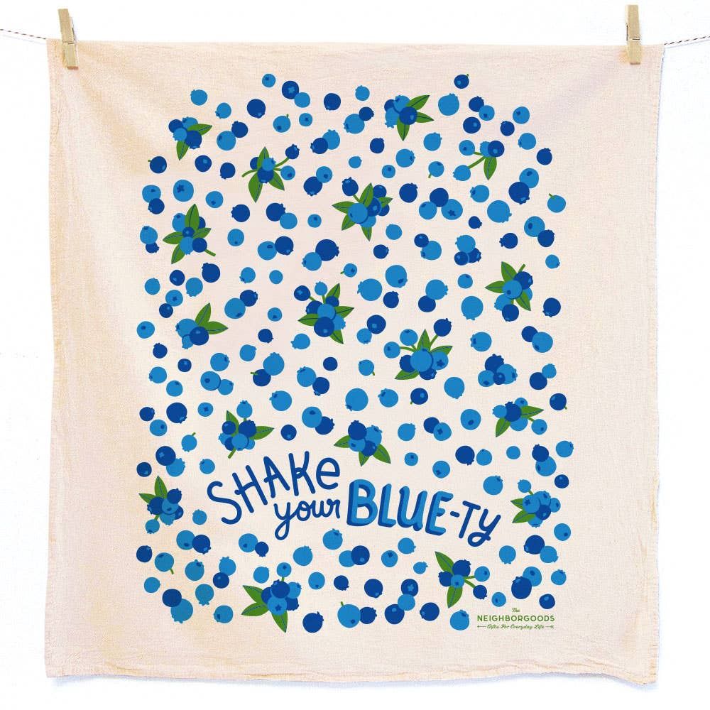 The Neighborgoods Berry Basket Tea Towel Set of 2 (Strawberry and Blueberry)