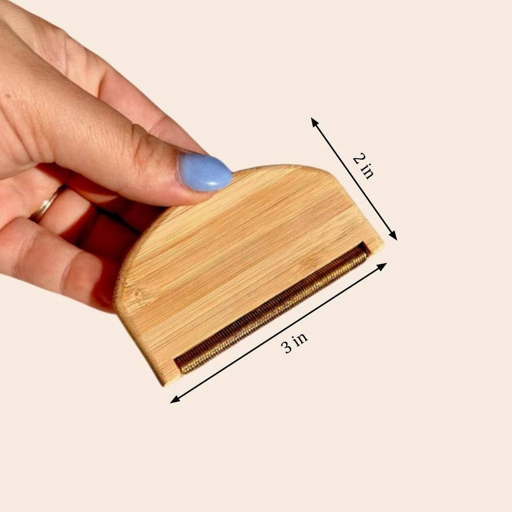 Bamboo Switch Travel Lint Remover