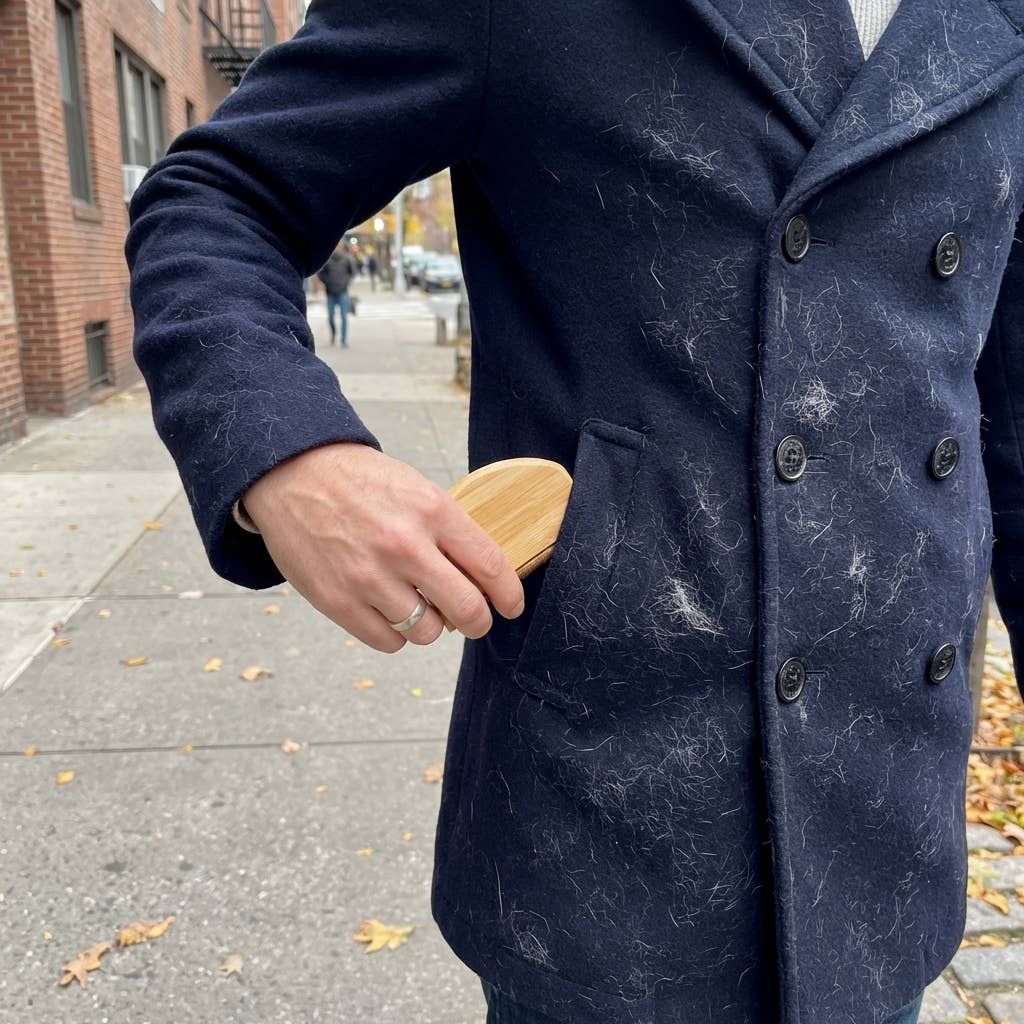 Bamboo Switch Travel Lint Remover