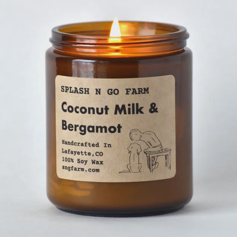 Splash N Go Coconut Milk &amp; Bergamot Candle