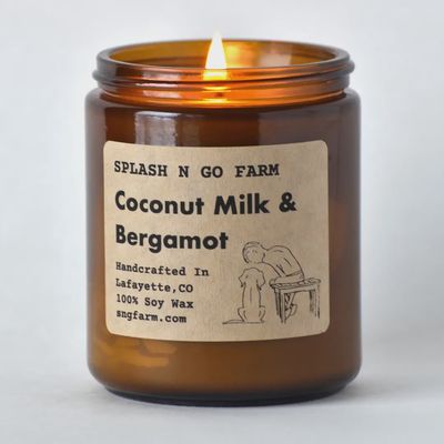 Splash N Go Coconut Milk &amp; Bergamot Candle